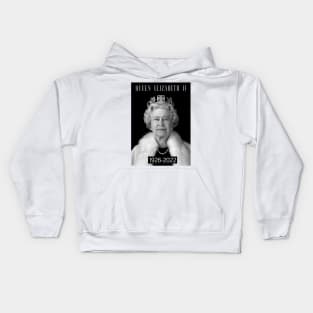 Rip Queen Elizabeth II God Bless the beautiful Queen 1926-2022 Kids Hoodie